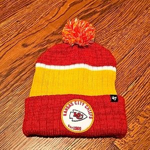 Kansas City Chiefs '47 Beanie Pom Pom Cuffed Knit Hat